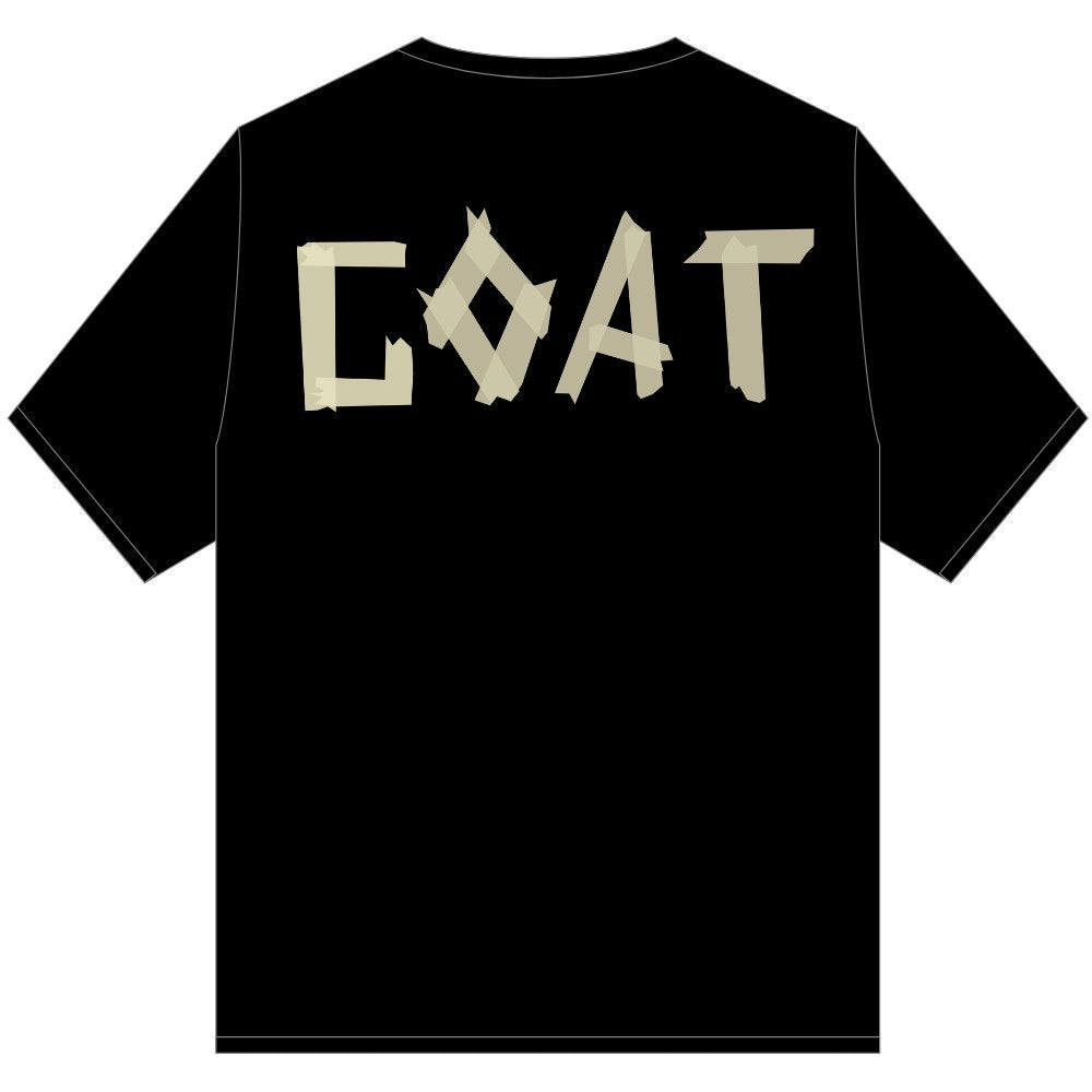 GOAT TAPED UP TEE SHIRT BLACK