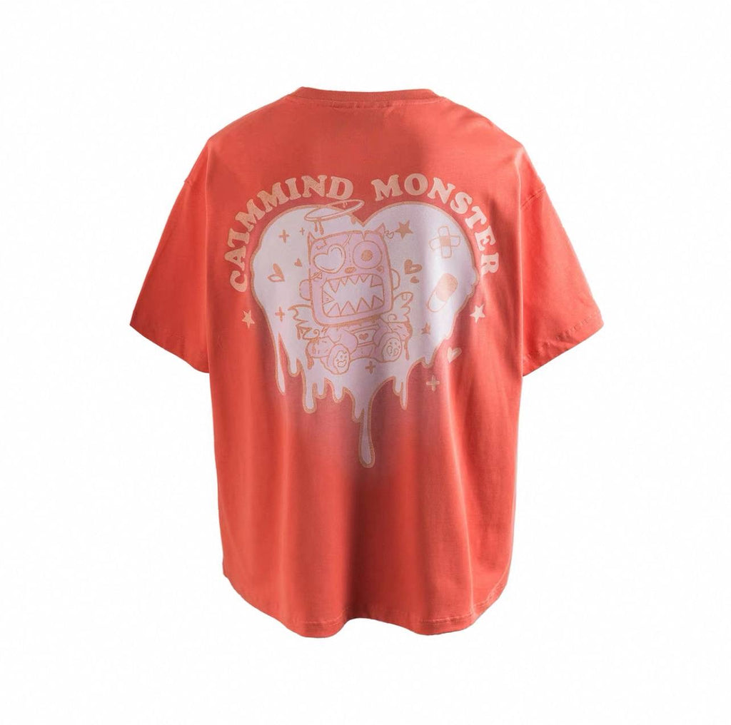 CALMMIND Flame Heart Tee Orange