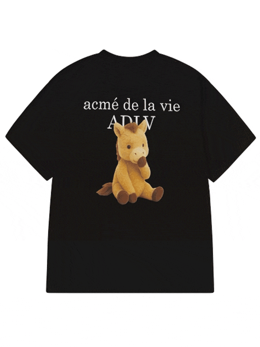 ADLV BABY HORSE BLACK TEE