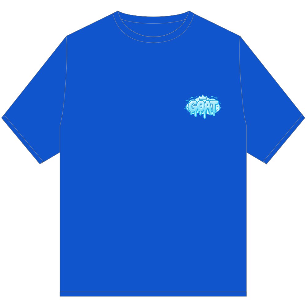 GOAT DRIP KING T SHIRT BLUE