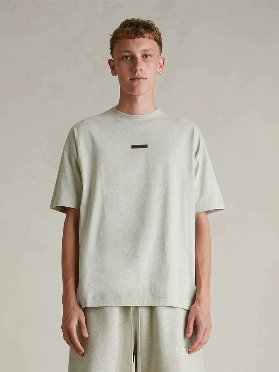 ESSENTIALS SS25 Classic Short Sleeve Tee Heather Stoned