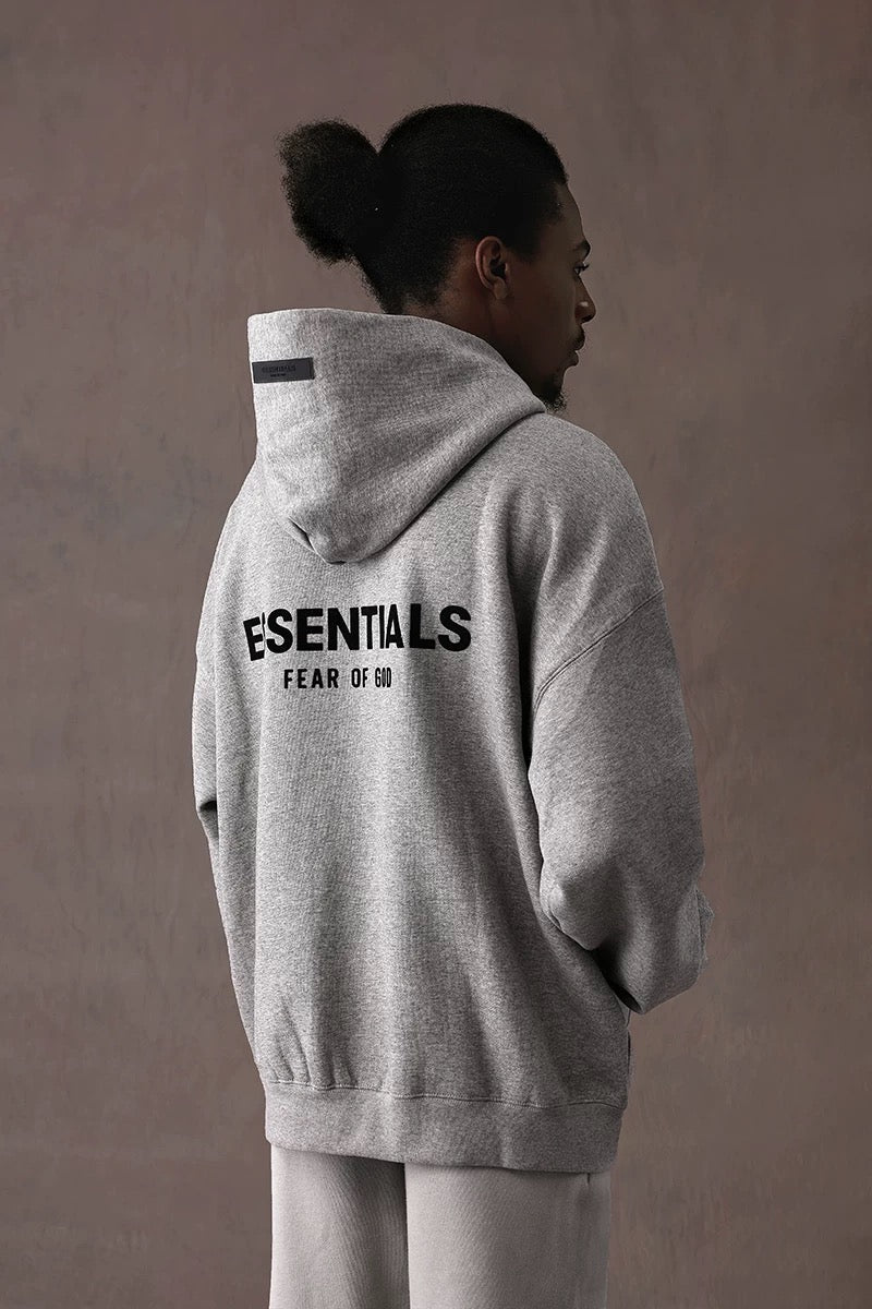 Fear of God Essentials Hoodie Dark Oatmeal (SS22)
