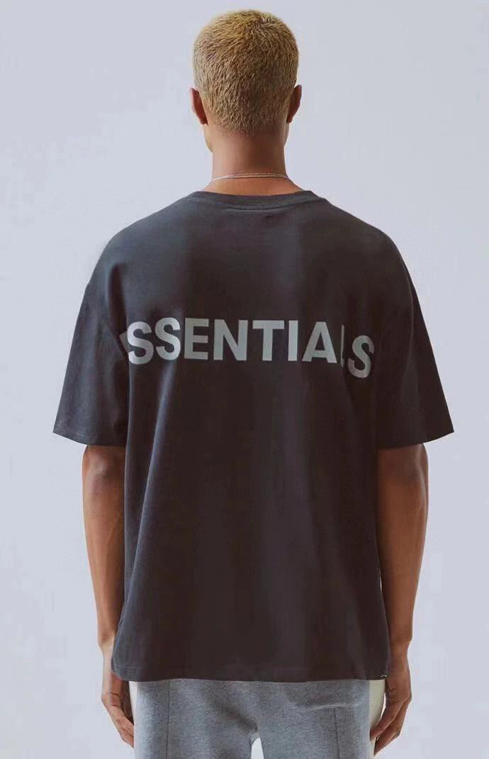 Fear of God Essentials 3M Reflective Black Tee