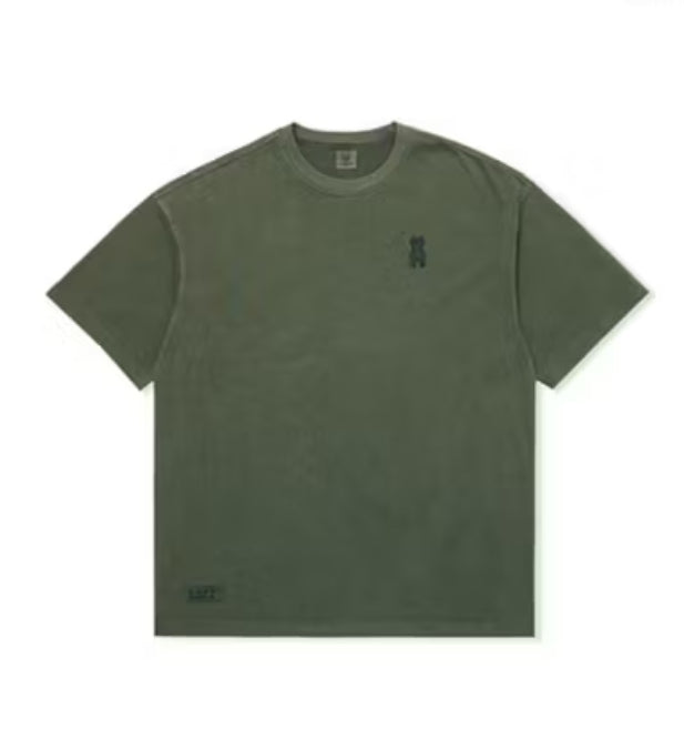 Lifework Dog Small Logo Green Tee