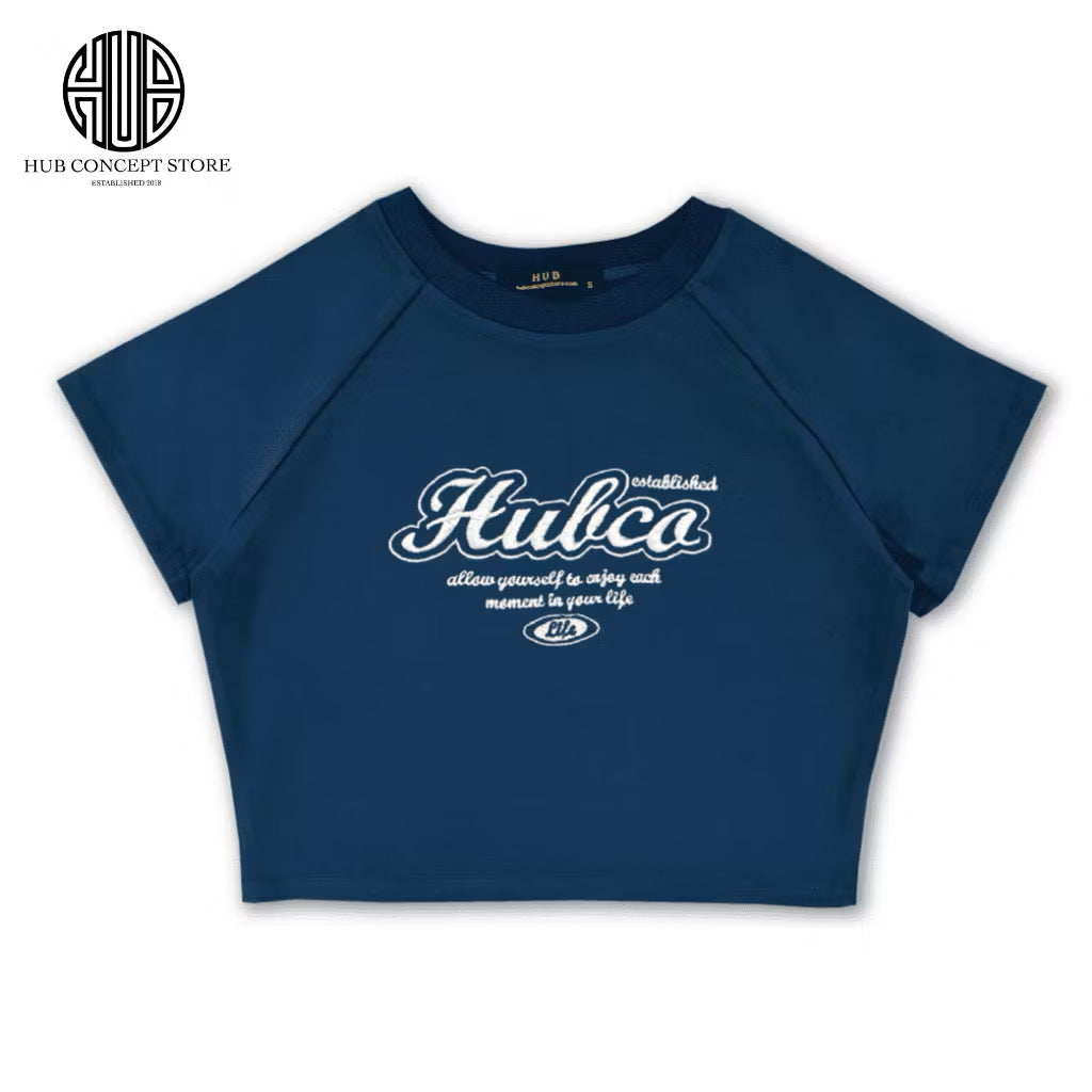 HUB LIFE MOMENT CROP TOP BLUE