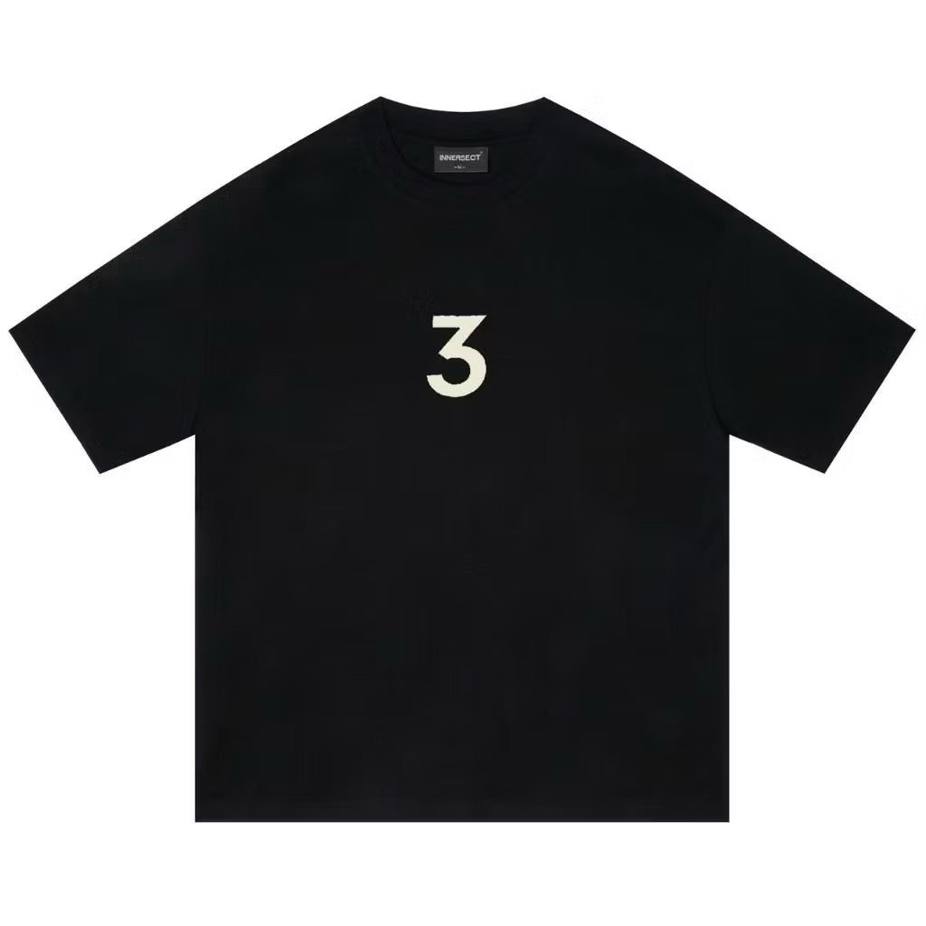 INNERSECT THE THREE LOGO BLACK T SHIRT