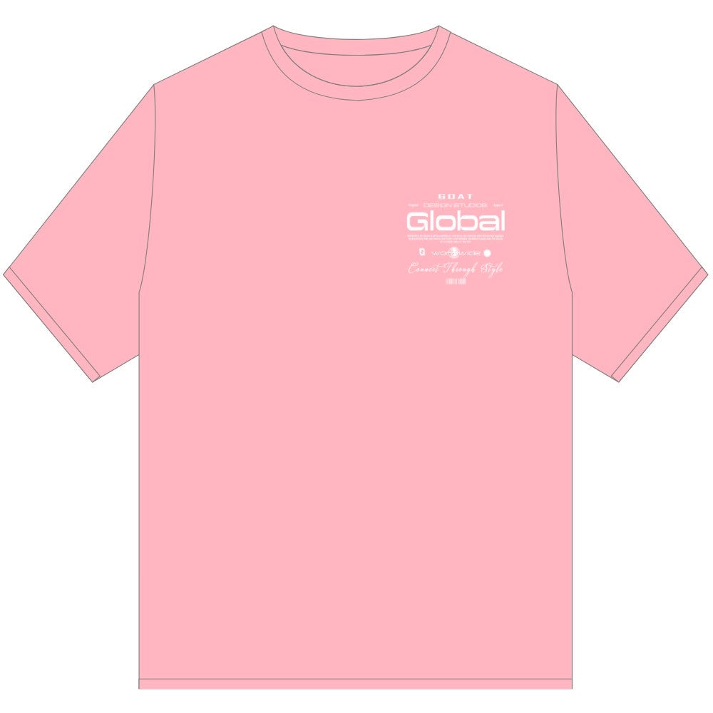 GOAT GLOBAL EDITION TEE SHIRT PINK
