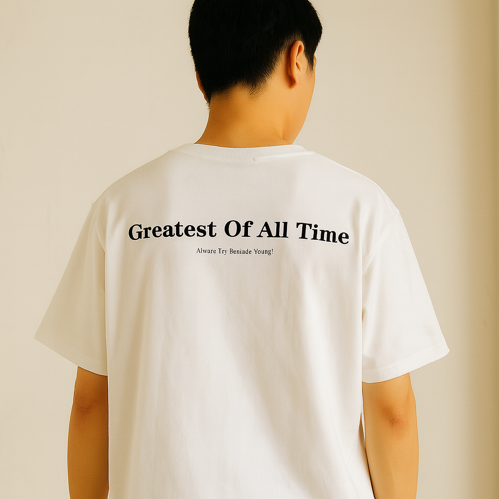 GOAT MEANS YOUNG BASIC T SHIRT WHITE