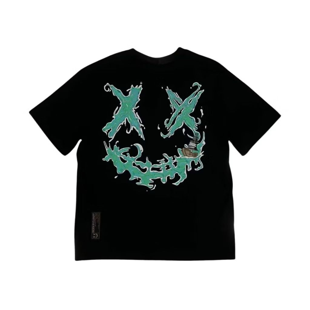 RICKYISCLOWN GREEN PIRATES BLACK TEE