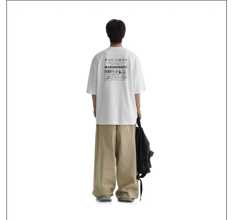 MASONPRINCE WASH LABEL WHITE TEE