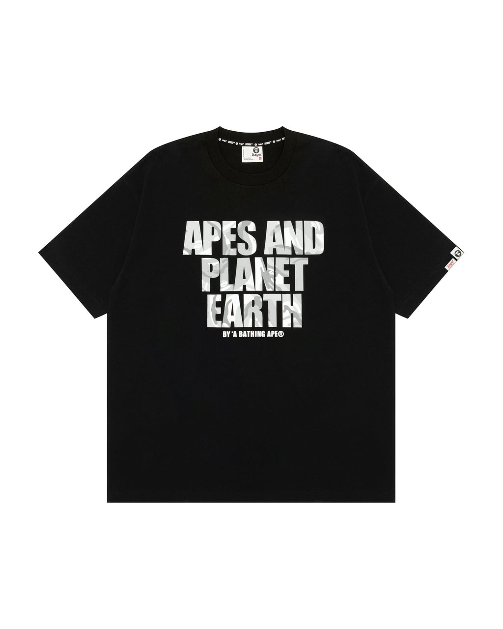 BAPE AAPE MAIN TEE BLACK