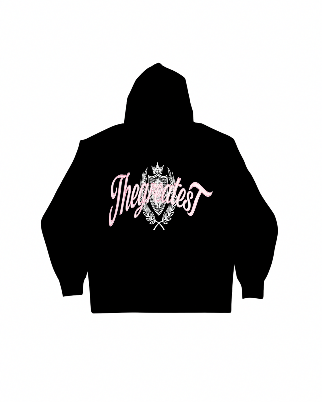 GOAT GREATEST PINK LION HOODIE BLACK