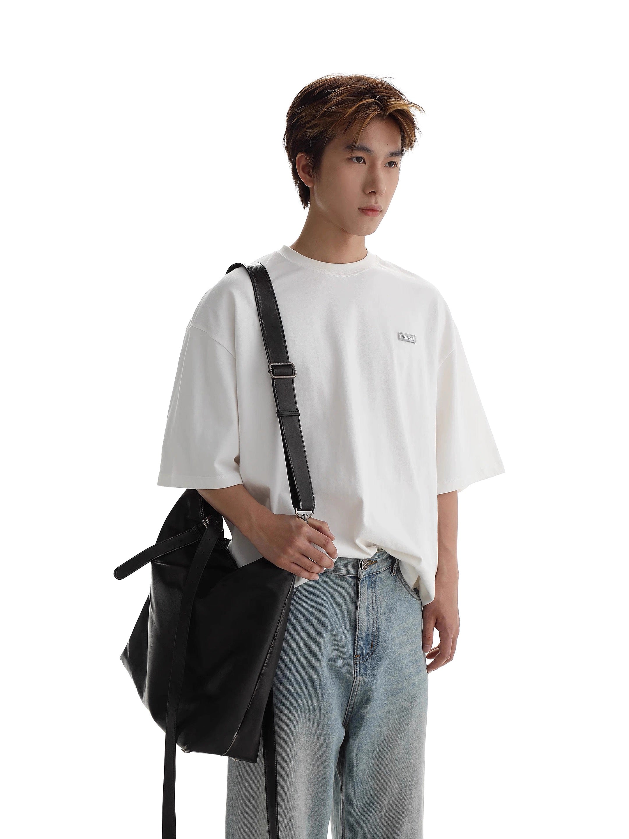 MASONPRINCE SMALL LOGO WHITE TEE