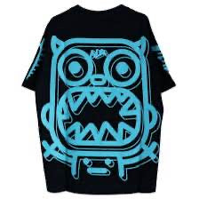 Calmmind Blue Logo Monster Black Tee