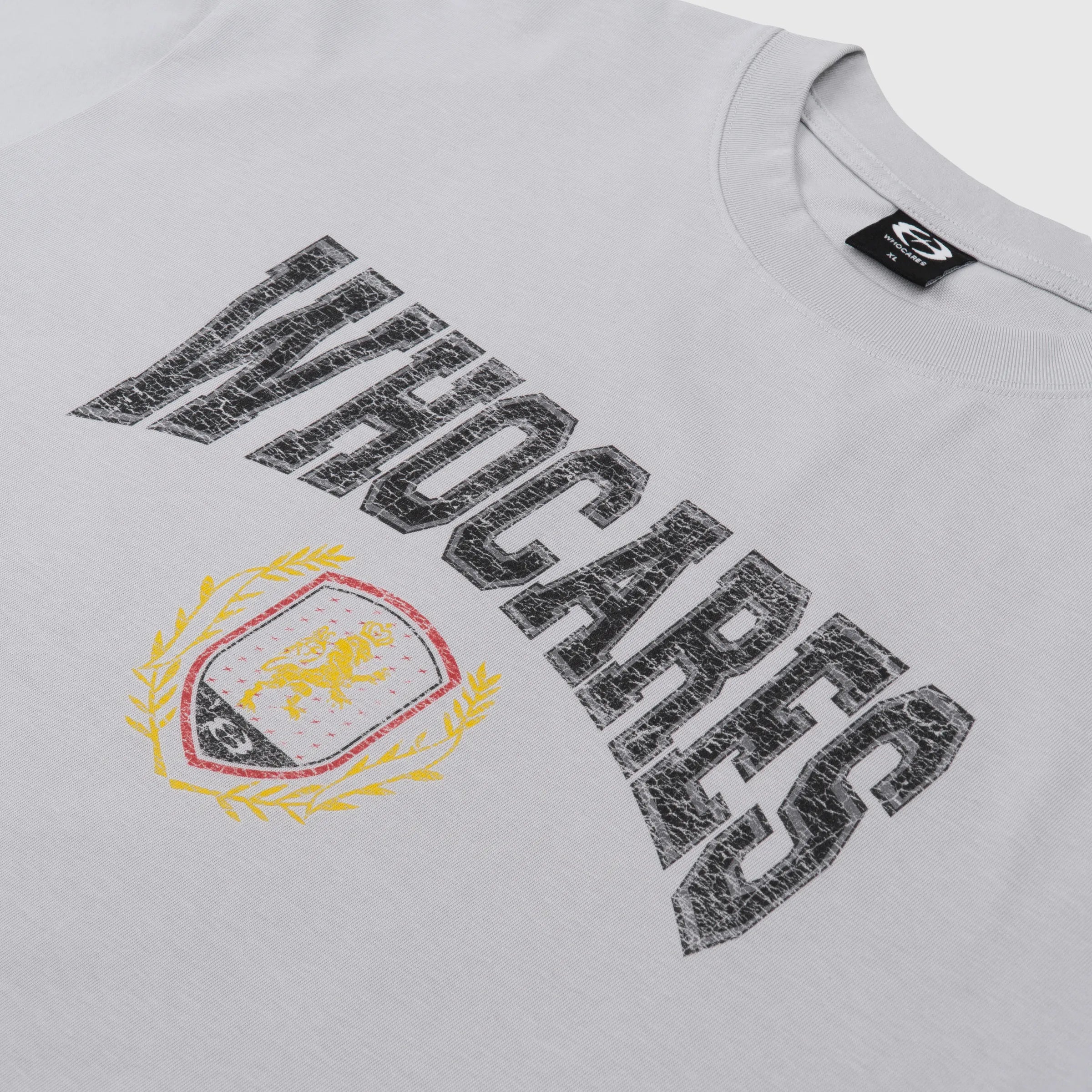 WHOCARES DON'T DOUBT VARSITY TEE GREY