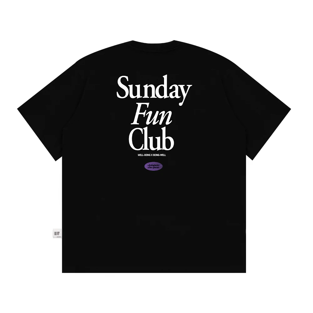 BELLKENIDEA SUNDAYFUNCLUB TEE BLACK