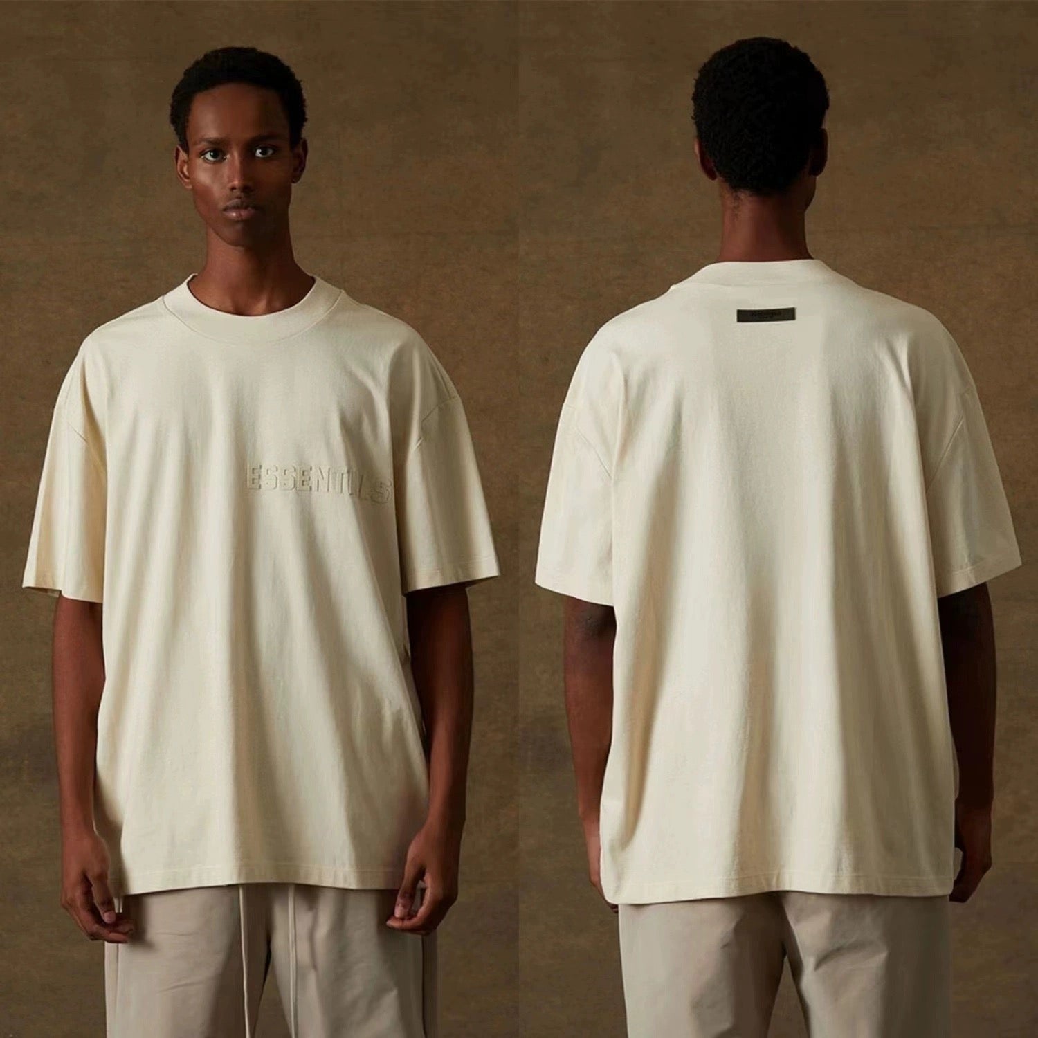 Fear of God Essentials Short-Sleeve Tee 'Eggshell' (FW22)