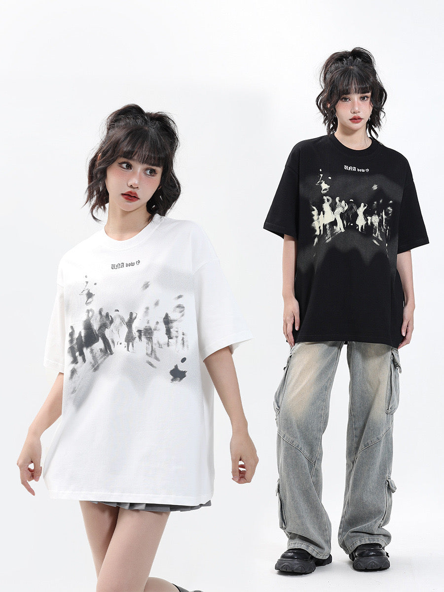 FADED CROWD T SHIRT (PRE-ORDER)