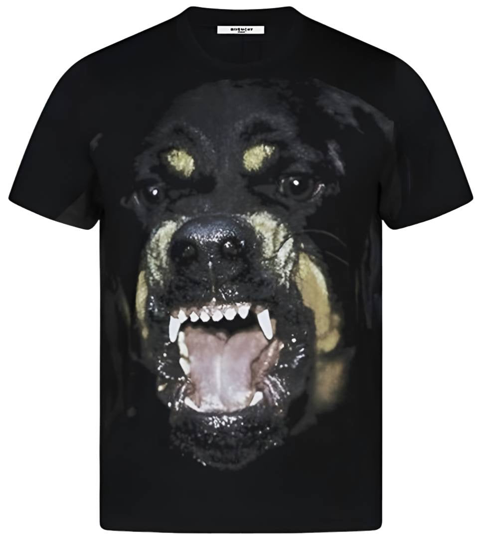 Givenchy Black Rottweiler T-shirt