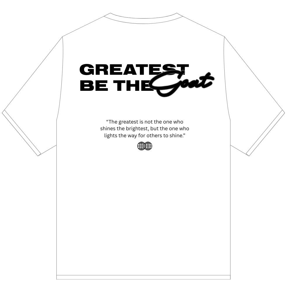 GOAT BE THE GOAT TEE SHIRT WHITE