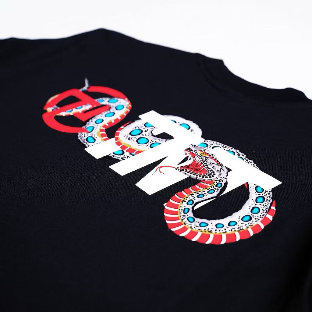 TNTCO SNAKE LOGO TEE BLACK