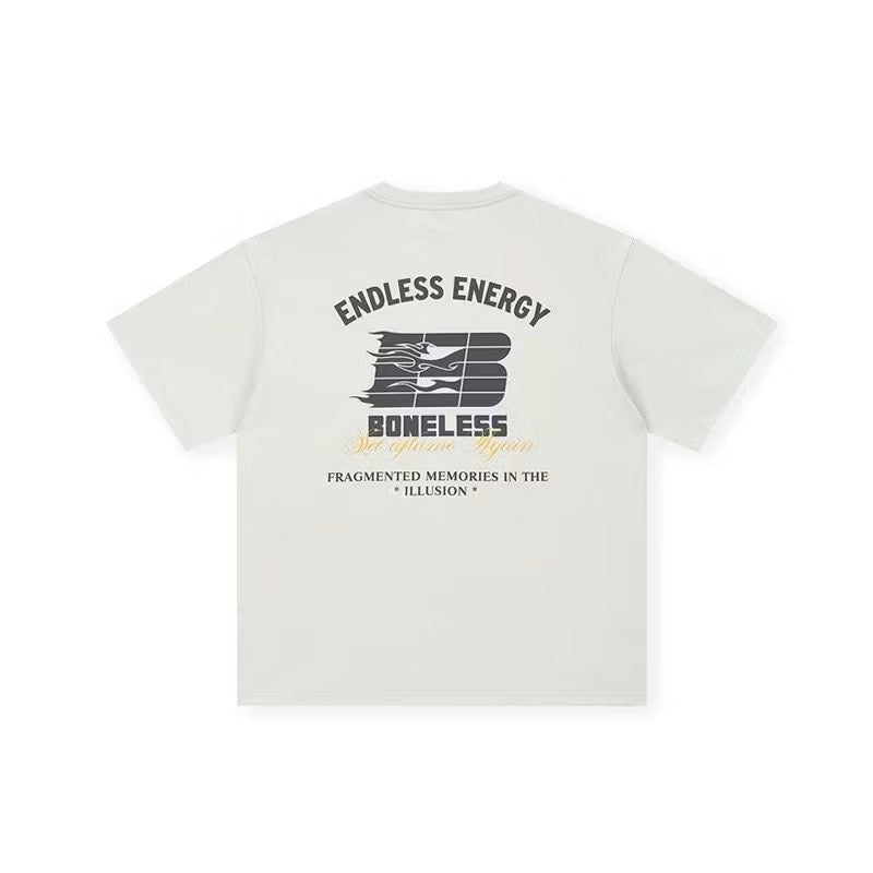 BONELESS ENDLESS ENERGY WHITE TEE