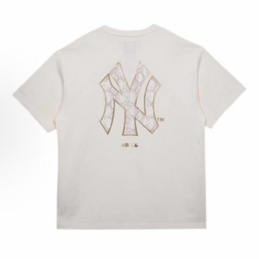 NEW ERA MLB NEW YORK MONOGRAM CREAM T SHIRT