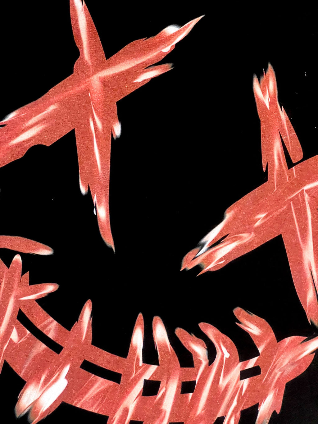 PARODY SMILEY FACE DESIGN 007 BLACK T SHIRT