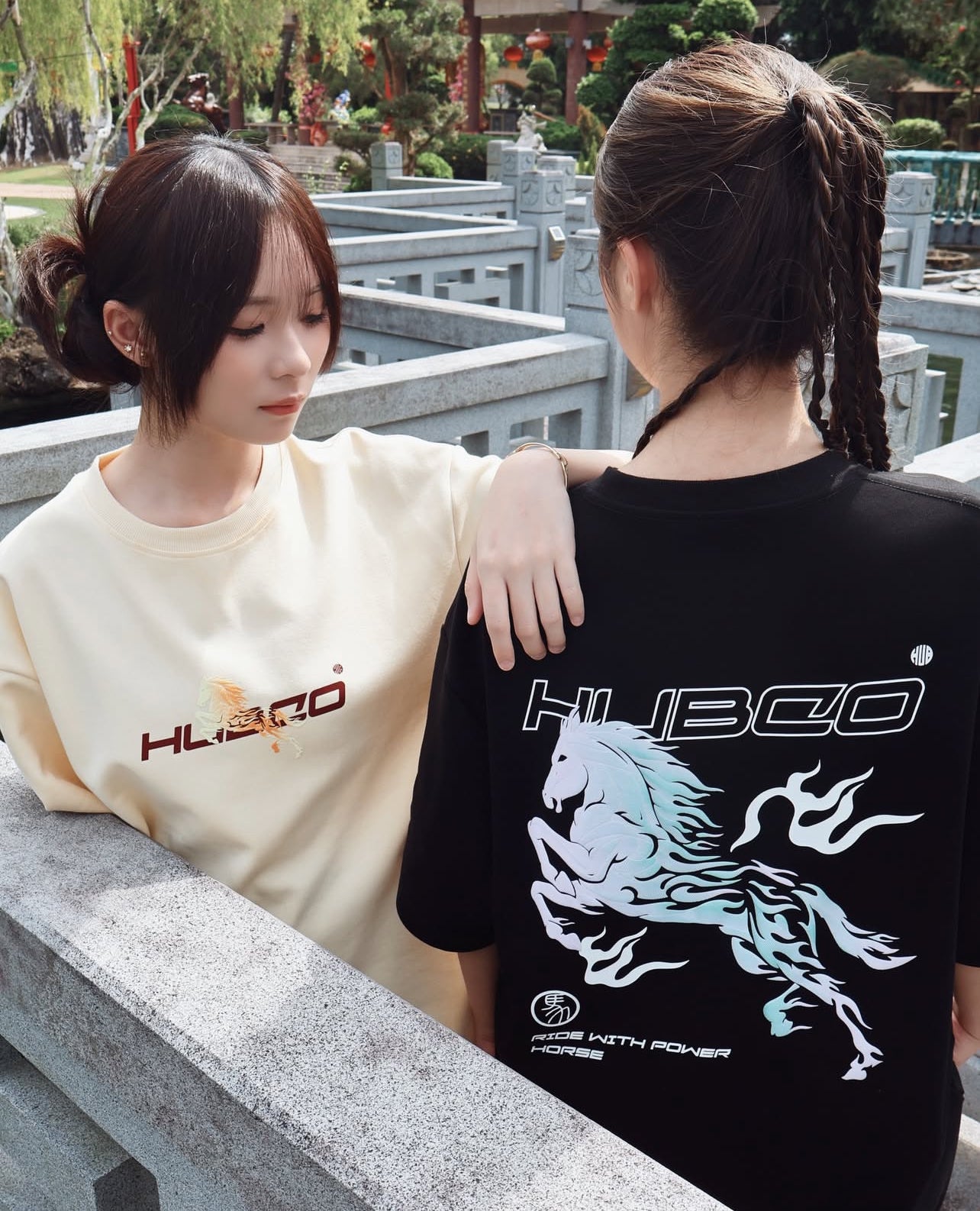 HUBCO FORTUNE STALLION TEE BEIGE