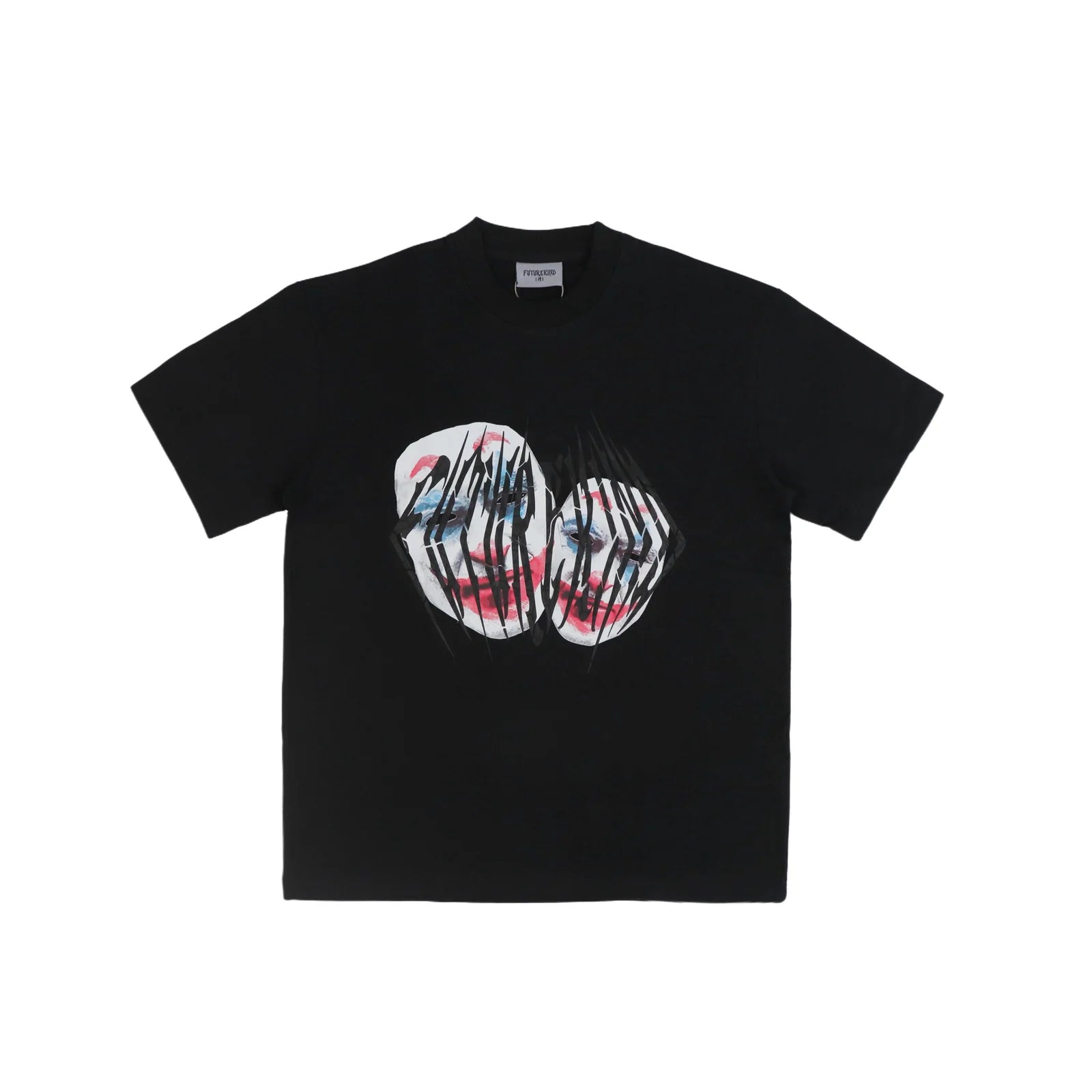 FUTURE KIND HK 2 FACE BLACK TEE