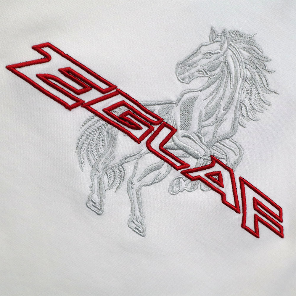 EGLAF CHEST EMBROIDERY TEE WHITE