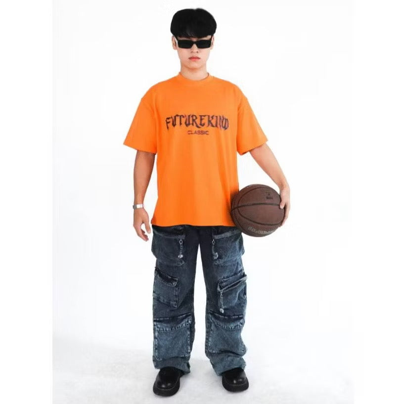 FUTURE KIND CLASSIC LIGHT ORANGE TEE