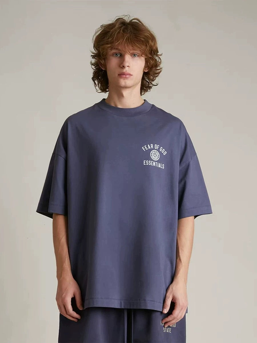 FEAR OF GOD essentials university logo Marine Tee