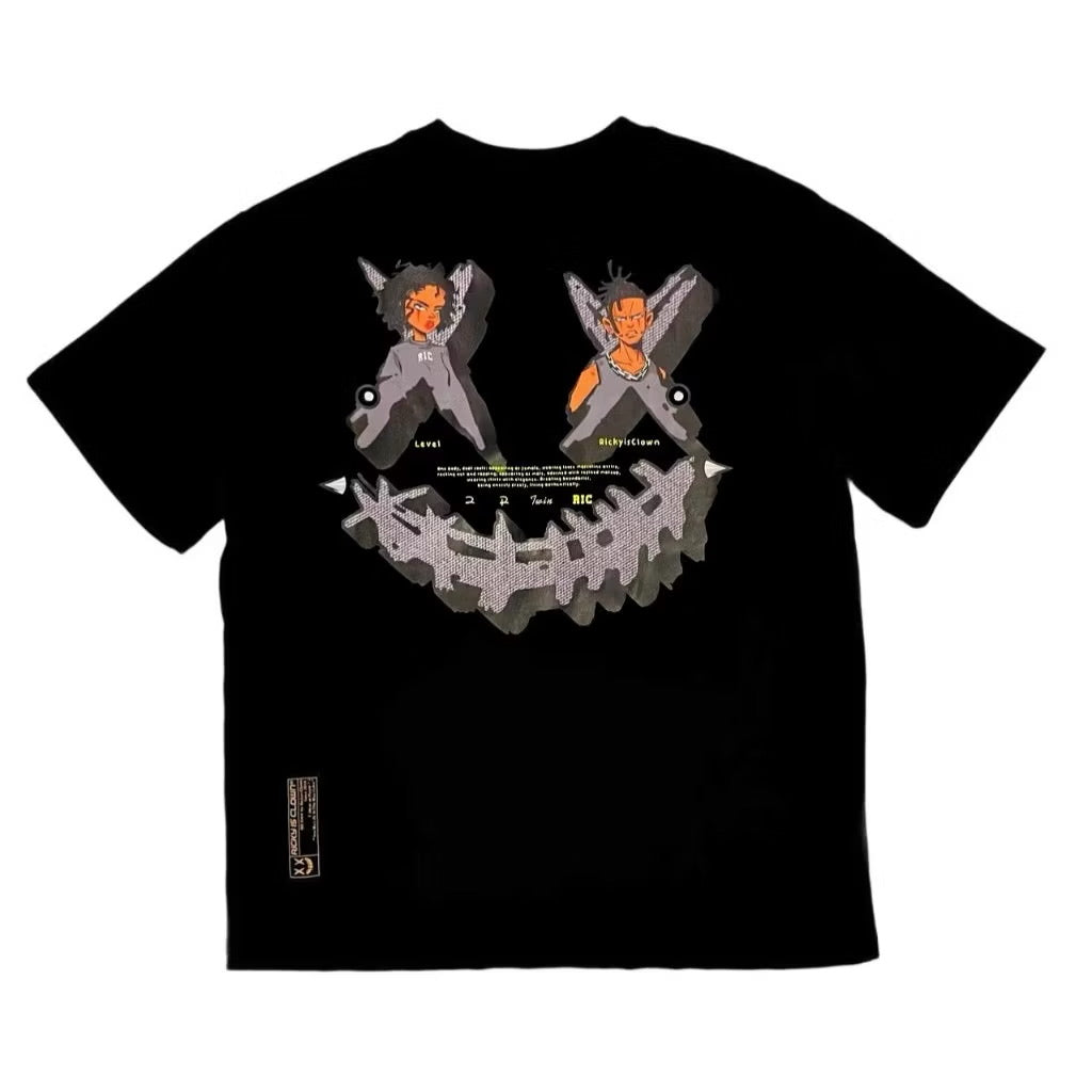 RICKYISCLOWN LIVE COUPLE BLACK TEE