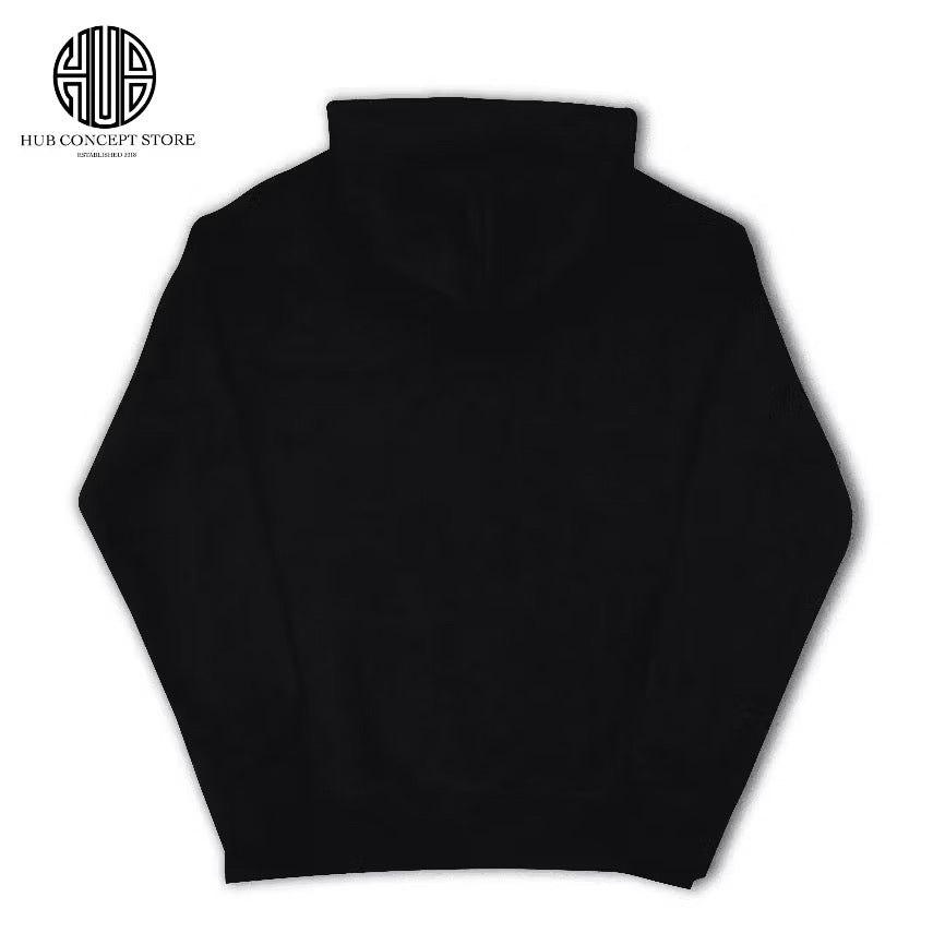 HUB CO EMBROIDERED HOODIE BLACK