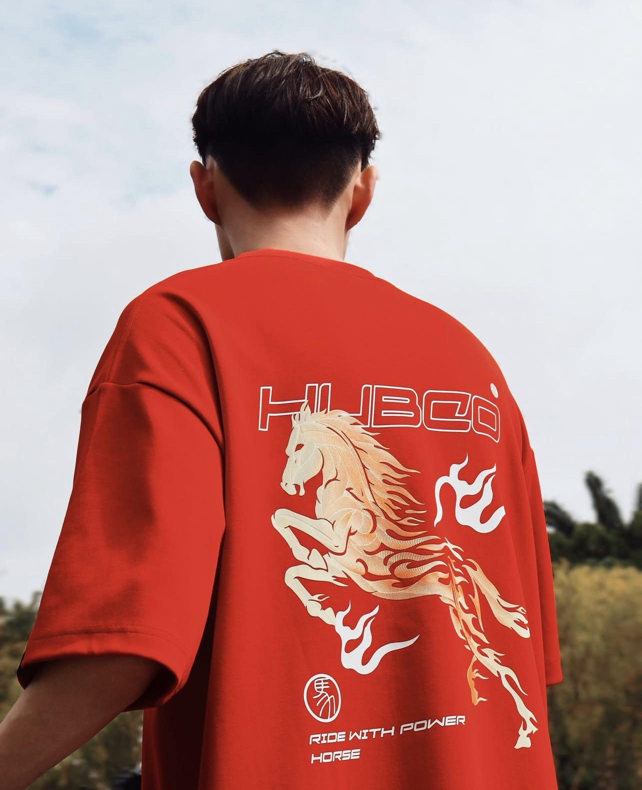 HUBCO FORTUNE STALLION TEE RED