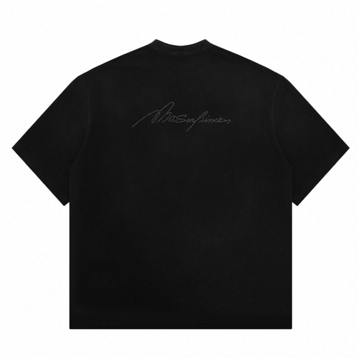MASONPRINCE RHINESTONE LOGO TEE BLACK