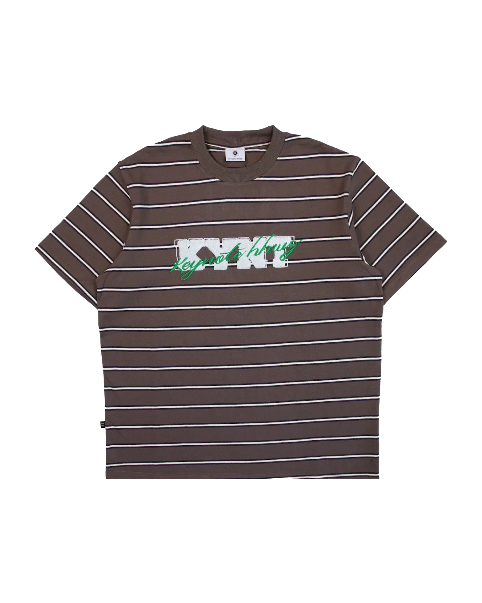 KEYNOTE EARTH TIDE RIPPLE TEE BROWN