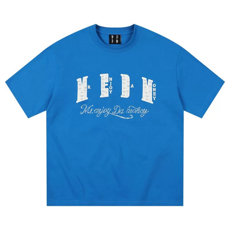 MEDM ALL ICONIC CRYSTAL BLUE TEE