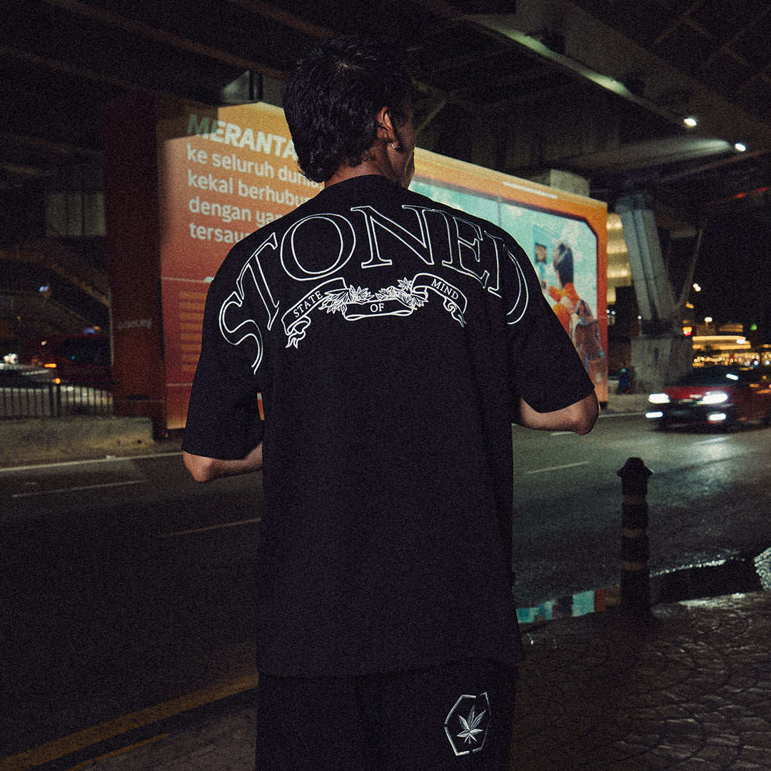 STONED&CO 26 : ATC ARCH LOGO TEE BLACK