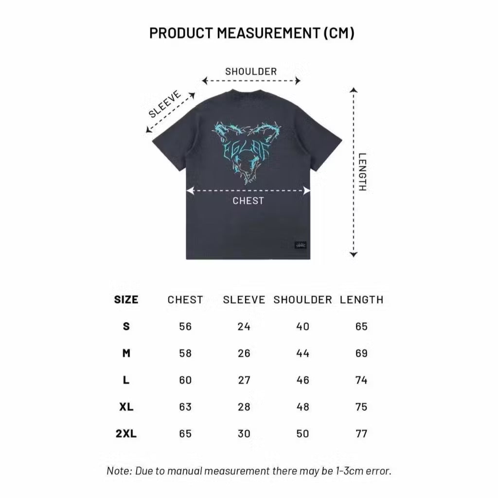 EGLAF THORN LOGO TEE COOL GREY