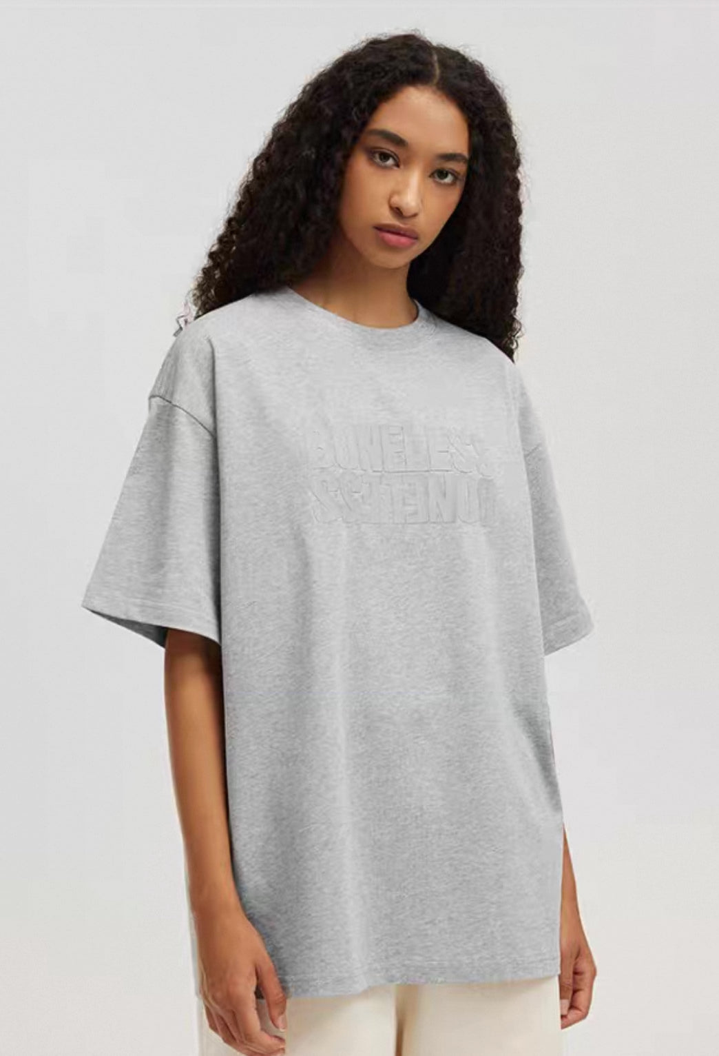 BONELESS HORIZONTAL 3D SILICON GREY TEE
