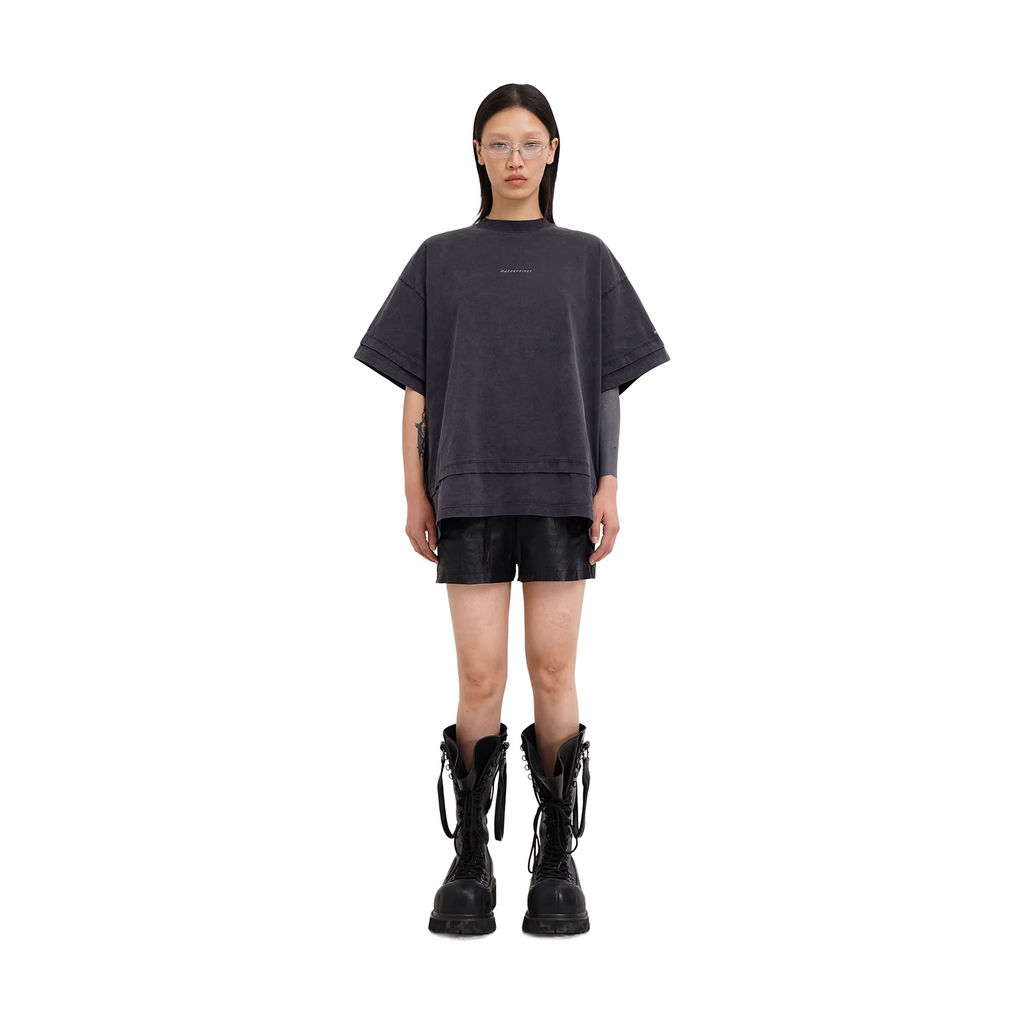 MASONPRINCE 2026 DOUBLE RATIO KNIT CREW NECK WASH TEE
