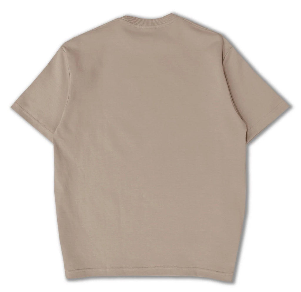 HUB 230GSM BASIC EMBROIDERY TEE BROWN