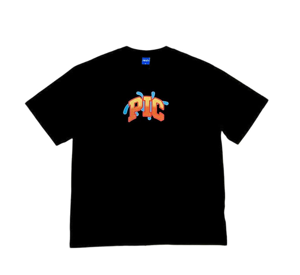 PARODY SMILEY FACE DESIGN 025 BLACK T SHIRT