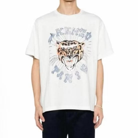 KENZO SS22 HANDRAWN WHITE T SHIRT (OS) OVERSIZED
