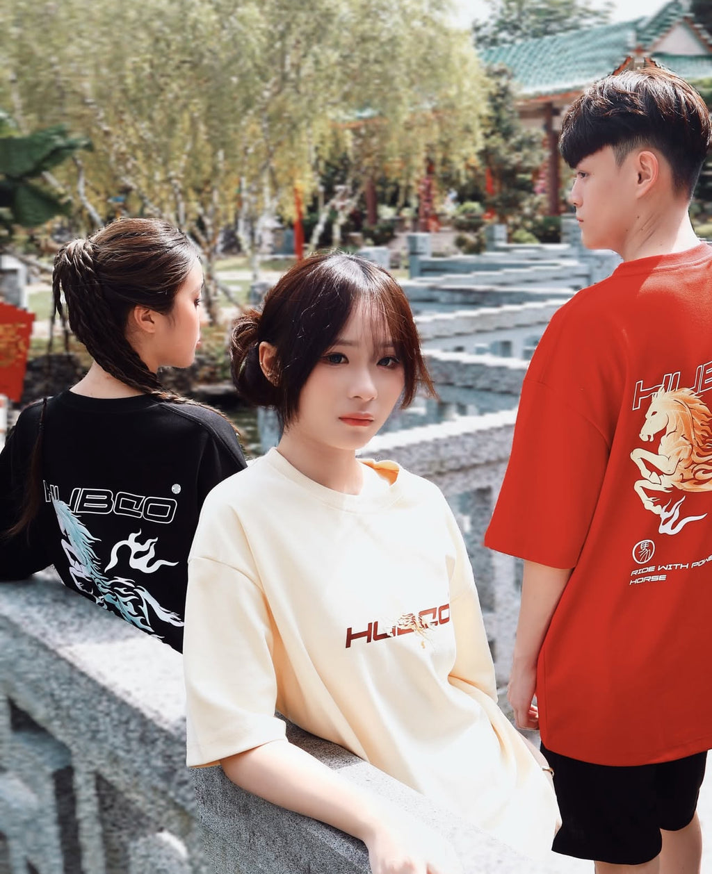 HUBCO FORTUNE STALLION TEE BLACK