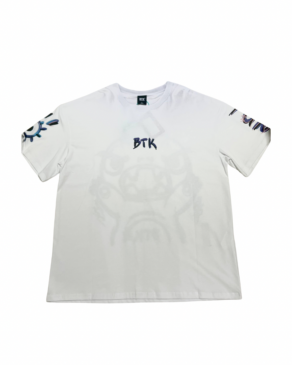 BTK BLUE LOGO TEE WHITE