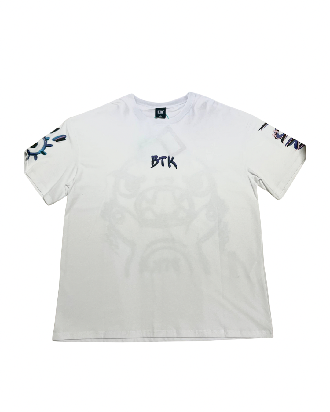 BTK BLUE LOGO TEE WHITE