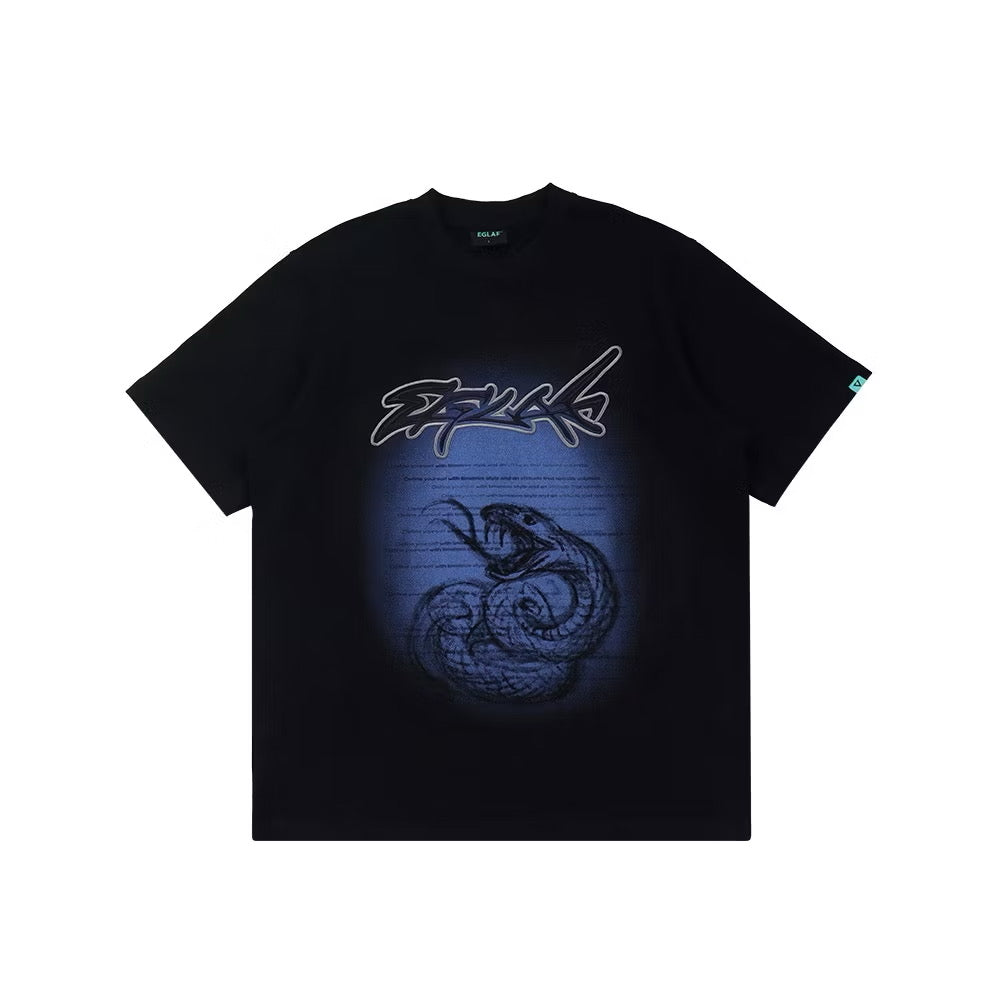 EGLAF FEARLESS SERPENT TEE BLACK